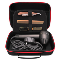Étui de rangement pour ciseaux de barbier en EVA rigide antichoc avec logo personnalisé, étui de protection portable à fermeture éclair pour outils de coiffure