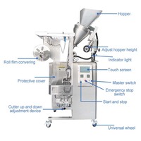 HNOC Machine de remplissage automatique de petit sachet de poudre pour sel de table, café, sac en papier de 1g