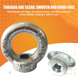 Tuercas <span class=keywords><strong>de</strong></span> Ojo Pulimentadas con Acabado Pasivado <span class=keywords><strong>de</strong></span> Acero y Hierro/Galvanizado <span class=keywords><strong>de</strong></span> Carbono <span class=keywords><strong>para</strong></span> Aplicaciones <span class=keywords><strong>de</strong></span> Minería y Tratamiento <span class=keywords><strong>de</strong></span> <span class=keywords><strong>Agua</strong></span> - Product Image 5