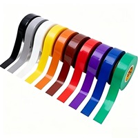 Ruban isolant électrique en PVC adhésif puissant, assortiment de couleurs arc-en-ciel, pour kit d'outils d'électricien et codage couleur