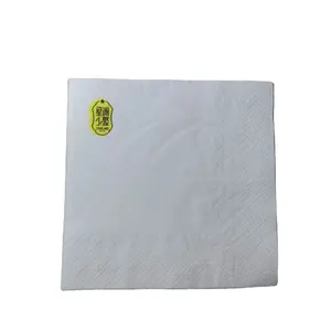 1/4 Folded White Disposable Dinner Paper Napkins Tissues For Hotel Restaurant