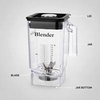 Blender Komersial Profesional Lohas, Mesin Dapur Listrik Berkecepatan Tinggi, Tugas Berat, untuk Restoran, Hotel, Kafe, Pengolahan Buah