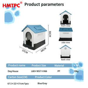 Haute qualité <span class=keywords><strong>Durable</strong></span> étanche respirant en plastique chien chenil confortable imprimé Animal grand lit pour animaux de compagnie lavable boîte amovible chats - Product Image 6