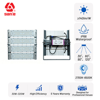 Projecteur extérieur 320W, éclairage de stade, projecteur de chantier IP66, application routière, garantie 5 ans, haute luminosité