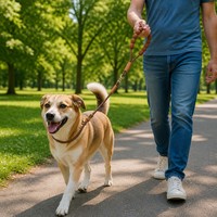 Laisse de dressage pour chien anti-traction en corde d'escalade tressée, avec poignée en mousse Cloud, anti-torsion, réglable, pour la promenade, design tendance