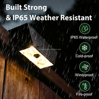 Lampu dekorasi pagar tenaga surya IP65, lampu dinding tenaga surya, lampu LED lanskap, lampu siang hari, lampu pagar luar ruangan, lampu pagar tenaga surya, dekorasi Modern