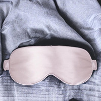 Masques pour les yeux de sommeil 100% en soie de luxe personnalisés 19MM 22mm masque de voyage de nuit chauffant nouveau produit pour accessoire de sommeil confortable