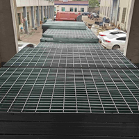 Caillebotis en acier galvanisé robuste Grille à barres en acier galvanisé à chaud Poids du caillebotis par mètre carré