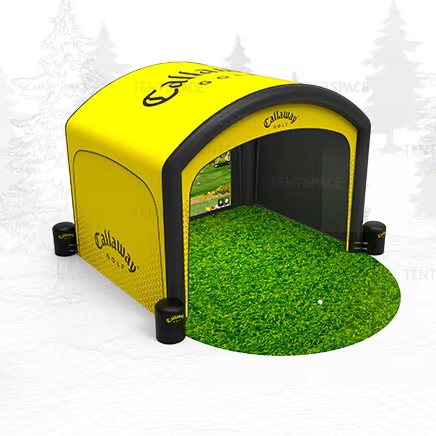 Inflatable Golf Simulator Enclosure Commercial Grade Inflatable Screening Golf Tent Enclose Simulator With Hitting Screen
