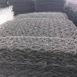 Misura tagliata e piegata 2*1*1m acciaio zincato gabbione materasso forma esagonale foro per il mantenimento della tessitura del muro - Product Image 5