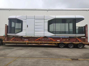 Casa de acero prefabricada personalizada, diseño inspirado en la cápsula espacial para Villa Hotel y Garden Suites, casa móvil de fácil instalación - Product Image 4