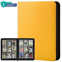 TC OEM Porte-cartes en cuir PU, album de cartes à collectionner à 9 ou 12 pochettes avec fermeture éclair, support de rangement double face pour cartes TCG