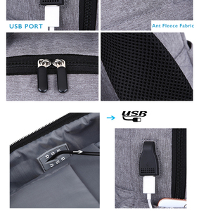 Custom Custom School <b>Bag</b> Notebook Backbag Business Back <b>Pack</b> With Usb Charging Port Men Computer Laptop Backpack - Product Image 3