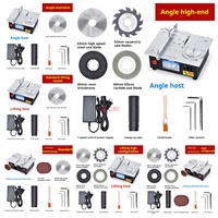 Gergaji Meja Mini 96W Pisau 2 Inci Mesin Pemotong Model PCB DIY Desktop Tinggi Dapat Disesuaikan 9000RPM