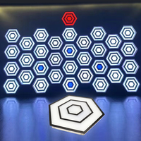 Activer Jeu Lancer Active Arena Tag Game Led Hexagone Lights Wall Tag Gaming Room avec système de points
