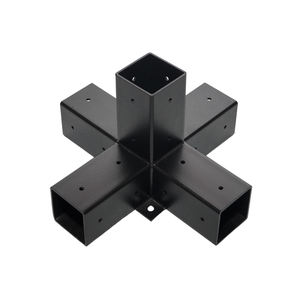 <span class=keywords><strong>Kit</strong></span> de supports de quincaillerie pour pergola personnalisé 4x4 6x6 Supports de <span class=keywords><strong>poteau</strong></span> en <span class=keywords><strong>bois</strong></span> à angle droit pour extension de belvédère - Product Image 1