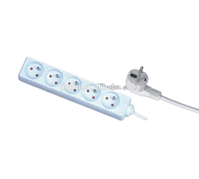 5 Way French Type Euro Socket,multiple Socket Outlet,extension Power Socket