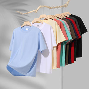 Camiseta de Verano Personalizada para Hombre, 260g, Sensación de Frescura, <span class=keywords><strong>DuPont</strong></span> Sorona, Sólida, Casual, Transpirable, Antibacteriana 7A, Cuello Holgado, Manga Corta - Product Image 2