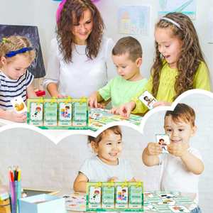 Material Didáctico para Niños, Herramientas de Aprendizaje Temprano para el Aula, 96 Tarjetas Educativas Cognitivas, Tabla de Aprendizaje para Niños de 4 a 6 Años, Material de Papel, Certificación CPC y CE - Product Image 2