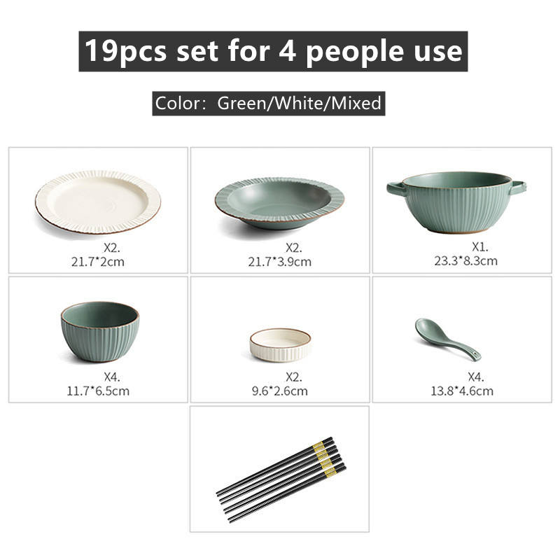 19pcs set Green