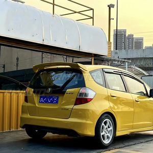 Pour Honda Fit 2009 - 2013, spoiler de coffre arrière en ABS, motif fibre de carbone, noir, couleur apprêtée, kit carrosserie, accessoires - Product Image 6