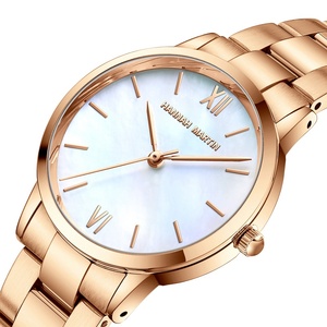 Reloj de Pulsera de Cuarzo para Mujer, Elegante, con Esfera de Concha de Perla, Brazalete de Acero Inoxidable, Números Romanos, 3BAR, Estilo Casual de Negocios, Venta al Por Mayor - Product Image 4