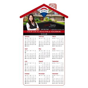Calendario Inmobiliario 2025 con Imanes, Forma Recortada, Resistente a los Arañazos, Impermeable, con Logotipo de Empresa Inmobiliaria - Product Image 1