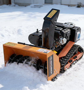 Soplador de Nieve a Gasolina Silencioso y Eficiente con Control Remoto, Imprescindible para las Industrias de la Construcción y el Hogar, con Cuchilla Plana Simple - Product Image 6