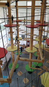 Bán Dây Thừng Trong Nhà Công Viên Giải Trí Dây Cao Thiết Bị Khóa Học - Product Image 4