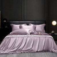 Nouvelle conception, ensemble de literie en soie de mûrier 100%, ensemble de housse de couette luxueuse et douce