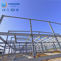 Bâtiment d'entrepôt en acier à grande portée pour l'expansion d'usine industrielle avec structure portique préfabriquée