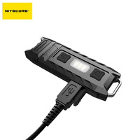 NITECORE 85 Lumens Lampu Kerja yang Dapat Dimiringkan USB Isi Ulang Lampu Gantungan Kunci Mini untuk Berkemah di Luar Ruangan Membaca Senter untuk EDC