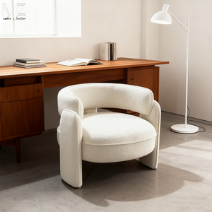 كرسي استرخاء فاخر عصري مغطى بقماش البوكليه الفريد للمنزل والفنادق، كرسي أنيق من القطيفة لغرفة المعيشة - Product Image 2