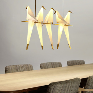 Penjualan langsung pabrik lampu gantung langit-langit, lampu gantung, lampu langit-langit, Derek, kertas burung, Origami, minimalis Modern, Nordic - Product Image 4