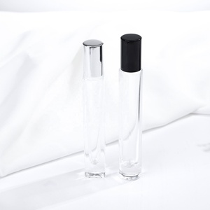 2026 Wholesale Transparent clear Long Tube <b>Perfume</b> Bottle 10 ml Luxury Roll on Glass Bottles With Steel <b>Roller</b> Ball - Product Image 5