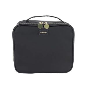 กระเป๋าเครื่องสำอางแบบมีล้อลากสำหรับเดินทางกลางแจ้ง ผลิตจากไนลอนกันน้ำ ดีไซน์หรูหรา พร้อมหูหิ้วและซิปปิด รุ่น 2026 - Product Image 5