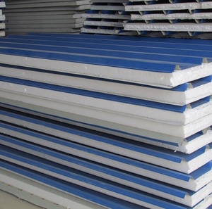 Panneaux sandwich ignifuges modernes avec isolation en EPS PU <span class=keywords><strong>laine</strong></span> <span class=keywords><strong>de</strong></span> roche phénolique légers pour applications <span class=keywords><strong>de</strong></span> toiture/murs - Product Image 4