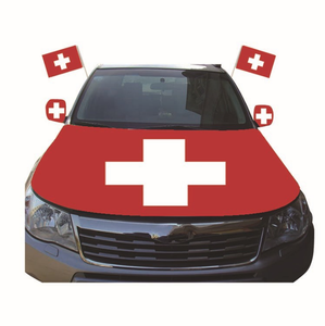 Copertura per Cofano Auto Economica Personalizzata con Stampa a Sublimazione, Bandiera Nazionale per Tifosi di <span class=keywords><strong>Calcio</strong></span> - Product Image 3