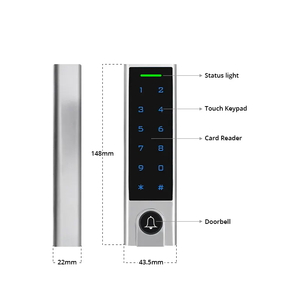 Cerradura de Puerta Inteligente con <span class=keywords><strong>Control</strong></span> de Acceso por Teclado y Tarjeta RFID de Proximidad a Prueba de Agua, Sistema de <span class=keywords><strong>Control</strong></span> de Acceso con Aplicación TTLock - Product Image 6