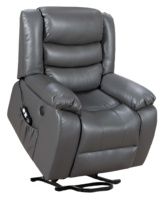 Fauteuil inclinable électrique pour personnes âgées, fauteuil inclinable électrique avec fonction d'assistance à la levée, massage 8 points et chaleur lombaire pour les soins aux seniors