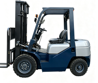 Chariot élévateur diesel 4x4 à performance stable de 3 à 10 tonnes, avec mât à deux étages, pneus pneumatiques/solides, pour le transport industriel de marchandises