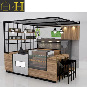 Hợp thời trang thực phẩm <span class=keywords><strong>kiosk</strong></span> hiện đại bằng gỗ cà phê Showcase trung tâm mua sắm cà phê <span class=keywords><strong>kiosk</strong></span> thiết kế để bán - Product Image 5