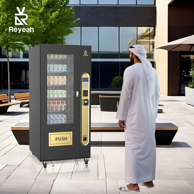 Snack Drink Automatic Combo Vending Machine Distributeur Automatique Cold Drink Water Vending Machine With Credit Card Coin Pay