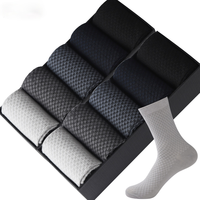 Chaussettes en Fibre de Bambou pour Hommes, Chaussettes de Costume pour Hommes, Anti-Bactériennes, Chaussettes de Travail, Chaussettes Organiques Confortables, Douces, Fines et Respirantes