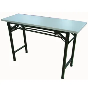 Tabela de madeira portátil, quadro de metal dobrável para mesa de madeira ao ar livre
