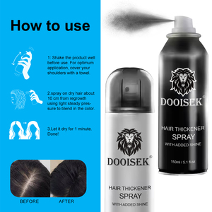 Formule naturelle à faible quantité minimale <span class=keywords><strong>de</strong></span> commande noir brun foncé fibres coiffantes spray épaississant pour l'amincissement des cheveux test <span class=keywords><strong>de</strong></span> <span class=keywords><strong>produit</strong></span> <span class=keywords><strong>gratuit</strong></span> - Product Image 5