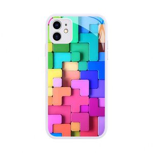 Funda de vidrio templado para Iphone 15 14 13 12 11 Xr Xs Max Pro Plus Anti Fall Ins Style Múltiples colores Funda de lujo Sjk465 Laudtec - Product Image 6