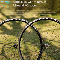 Jeu de roues en carbone SeeMore Thru-axle Central Lock Disc Brake Boost Freehub MS/HG/XD 60t Ratchet 27,5 pouces XC