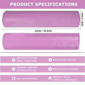 VIGFIT Cuscinetto <span class=keywords><strong>per</strong></span> Bilanciere Multicolore con Logo Personalizzato <span class=keywords><strong>per</strong></span> Hip Thrusts da Donna, Protezione Spalle <span class=keywords><strong>per</strong></span> Sollevamento Pesi - Product Image 4