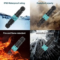 Conector de Cableado de Iluminación de Plástico Impermeable para Exteriores E-Weichat IP68, Macho y Hembra, 2 Pines, 3 Pines, 4 Pines, 5 Pines, 6 Pines, Conector de Alimentación